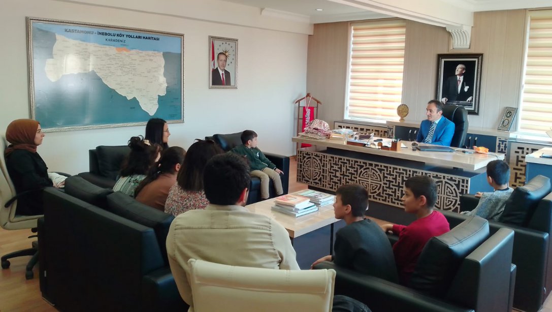 9 Haziran İlk-Ortaokulu Özel Eğitim Öğrencileri İlçe Milli Eğitim Müdürlüğünü Ziyaret Etti 